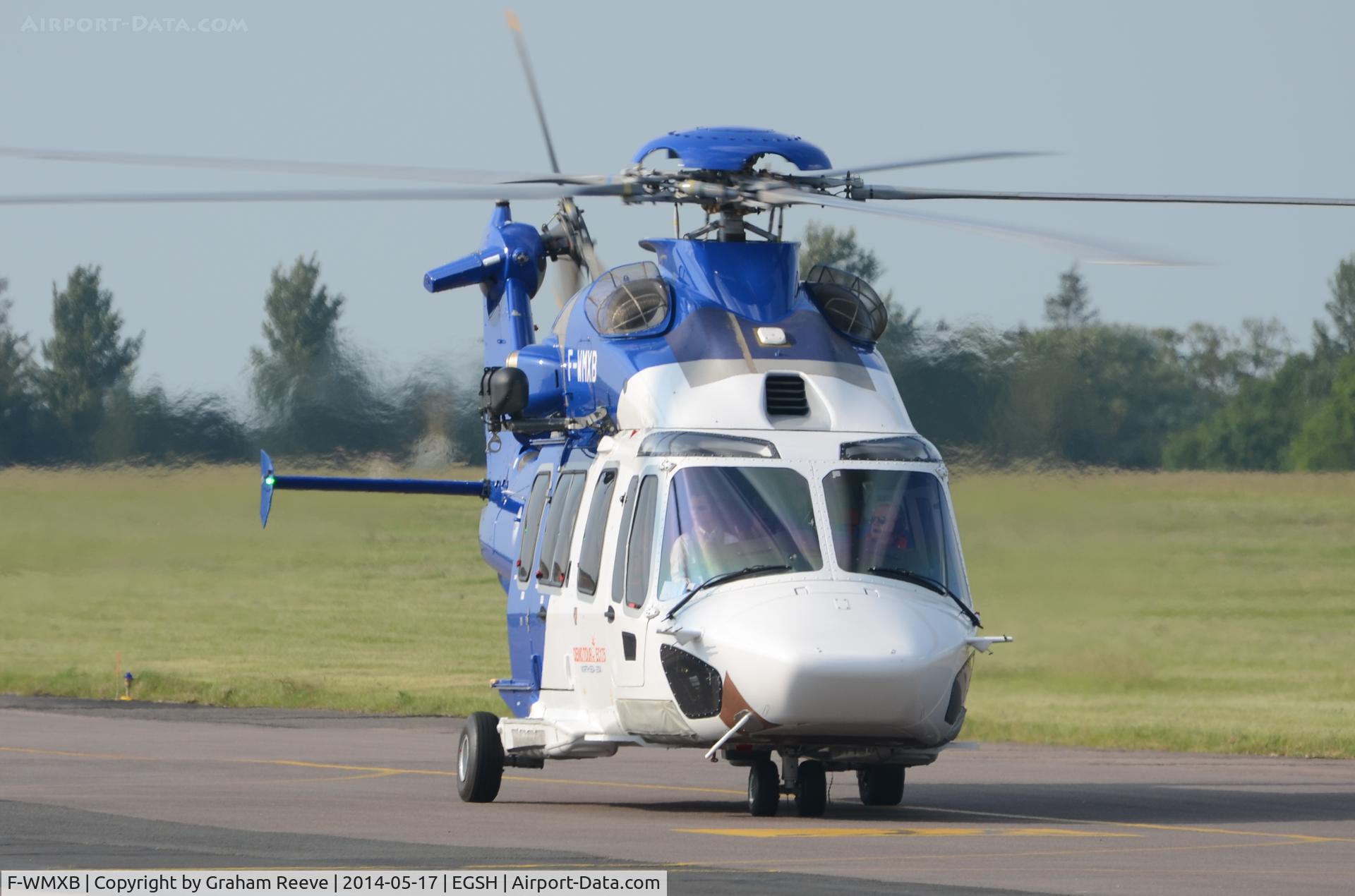 F-WMXB, Airbus Helicopter H175M C/N 5001, Just landed at Norwich.