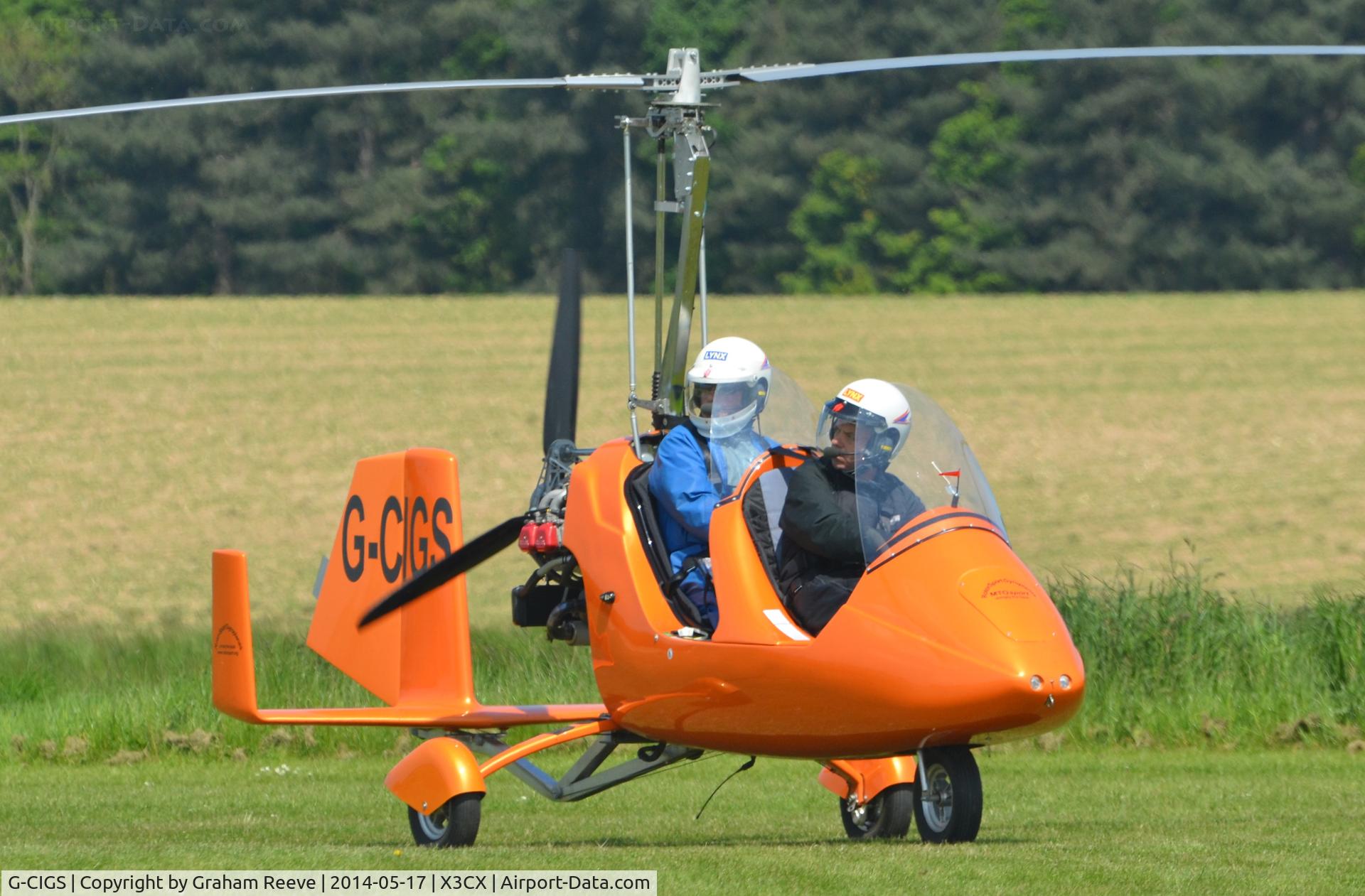 G-CIGS, 2013 Rotorsport UK MTO Sport C/N RSUK/MTOS/052, About to land at Northrepps.