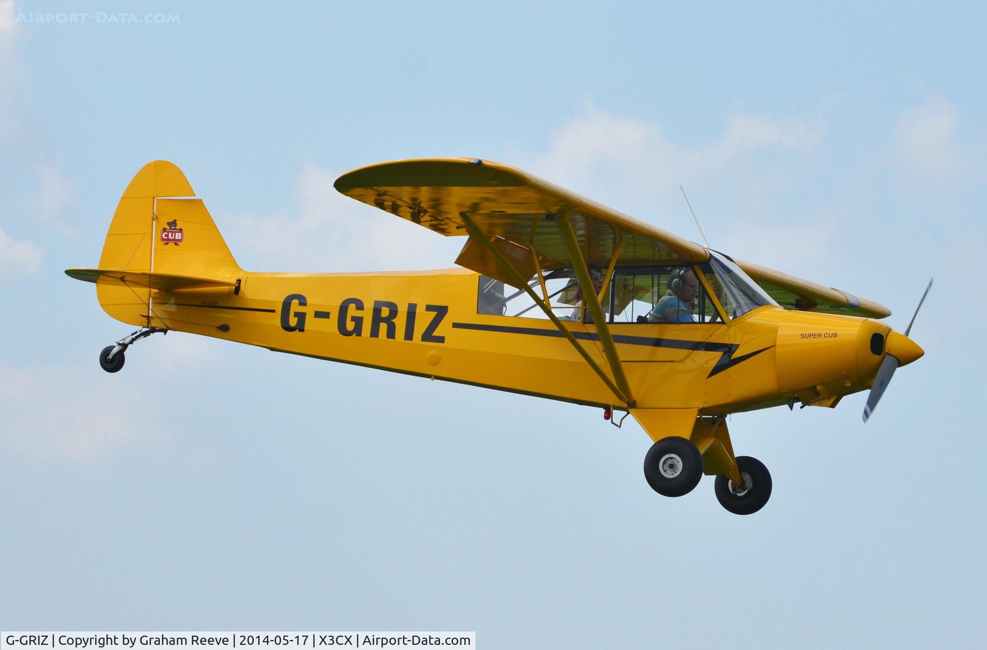 G-GRIZ, 1954 Piper PA-18-135 Super Cub C/N 18-3123, About to land at Northrepps.