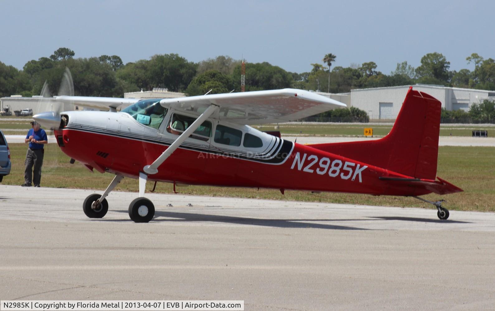 N2985K, 1980 Cessna 180K Skywagon C/N 18053148, Cessna 180K used as a jump plane at New Smyrna Beach Airshow