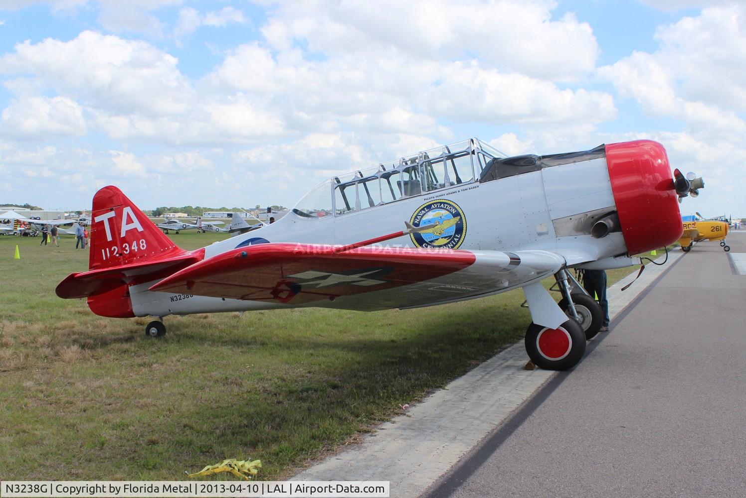 N3238G, 1959 North American SNJ-6 Texan C/N 121-43202, SNJ-6 Texan at Sun N Fun