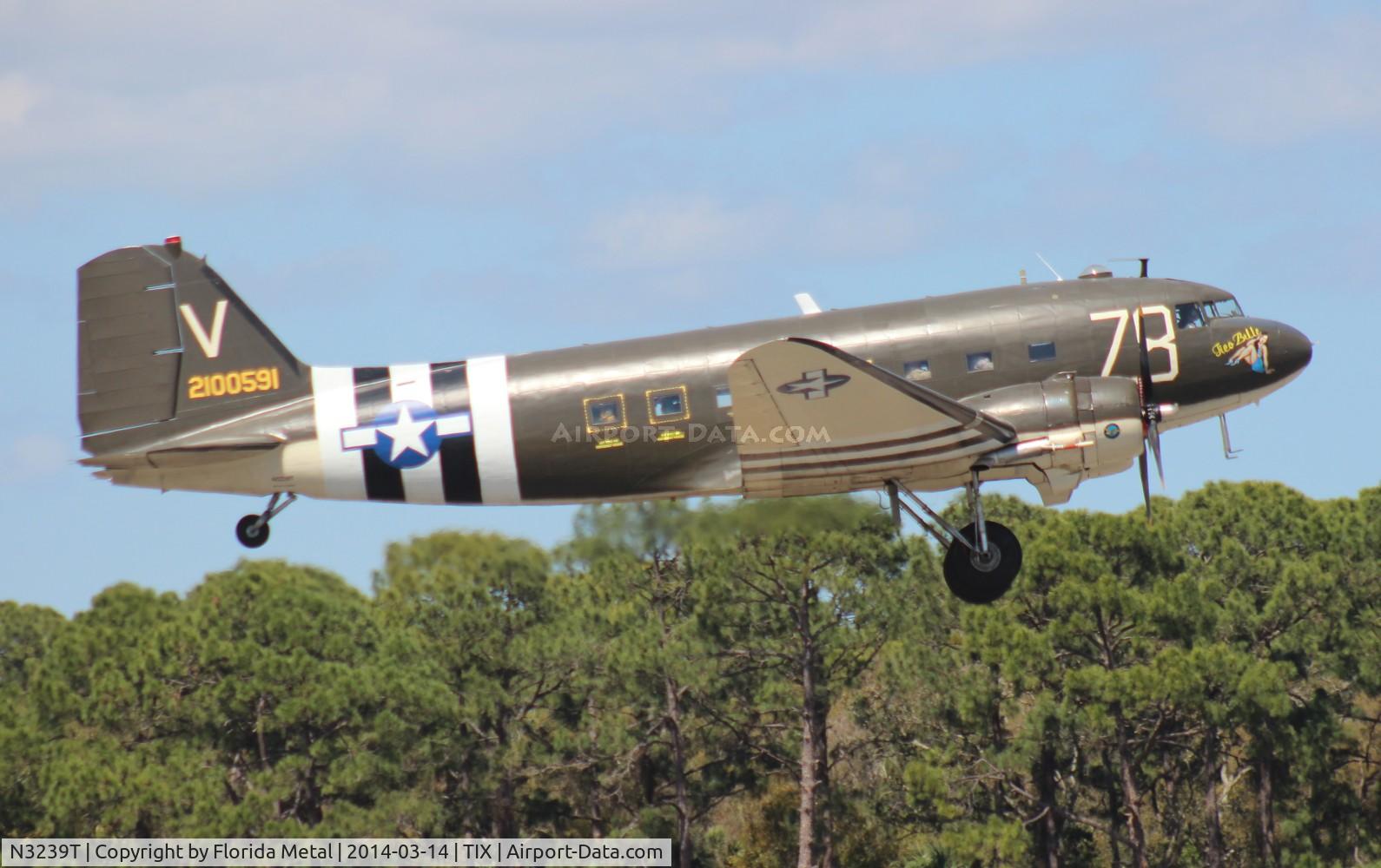 N3239T, 1943 Douglas DC3C-S1C3G (C-47A-65-DL) C/N 19054, Tico Belle at Titusville Air Show