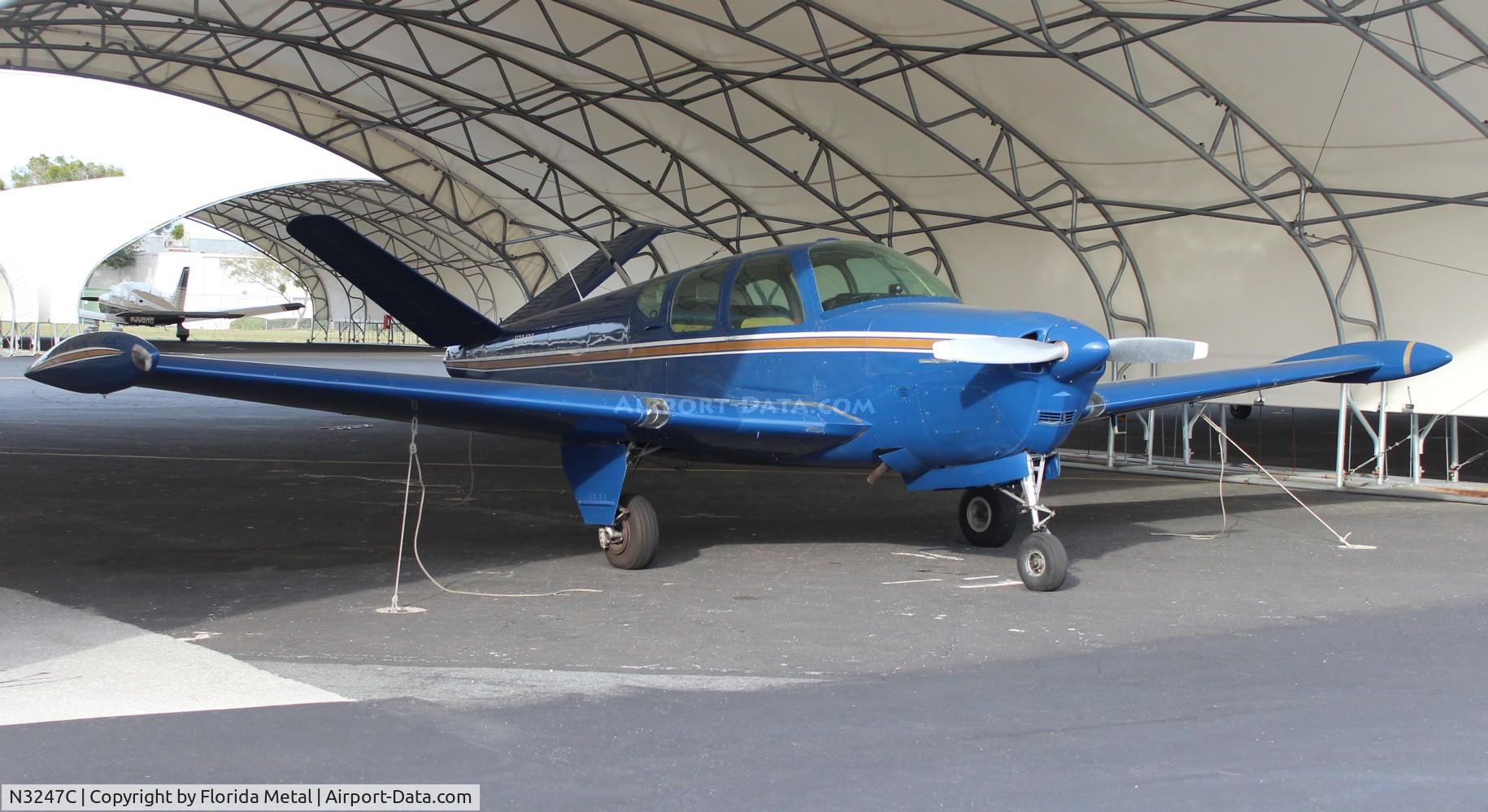 N3247C, 1954 Beech E35 C/N D-3912, Bonanza