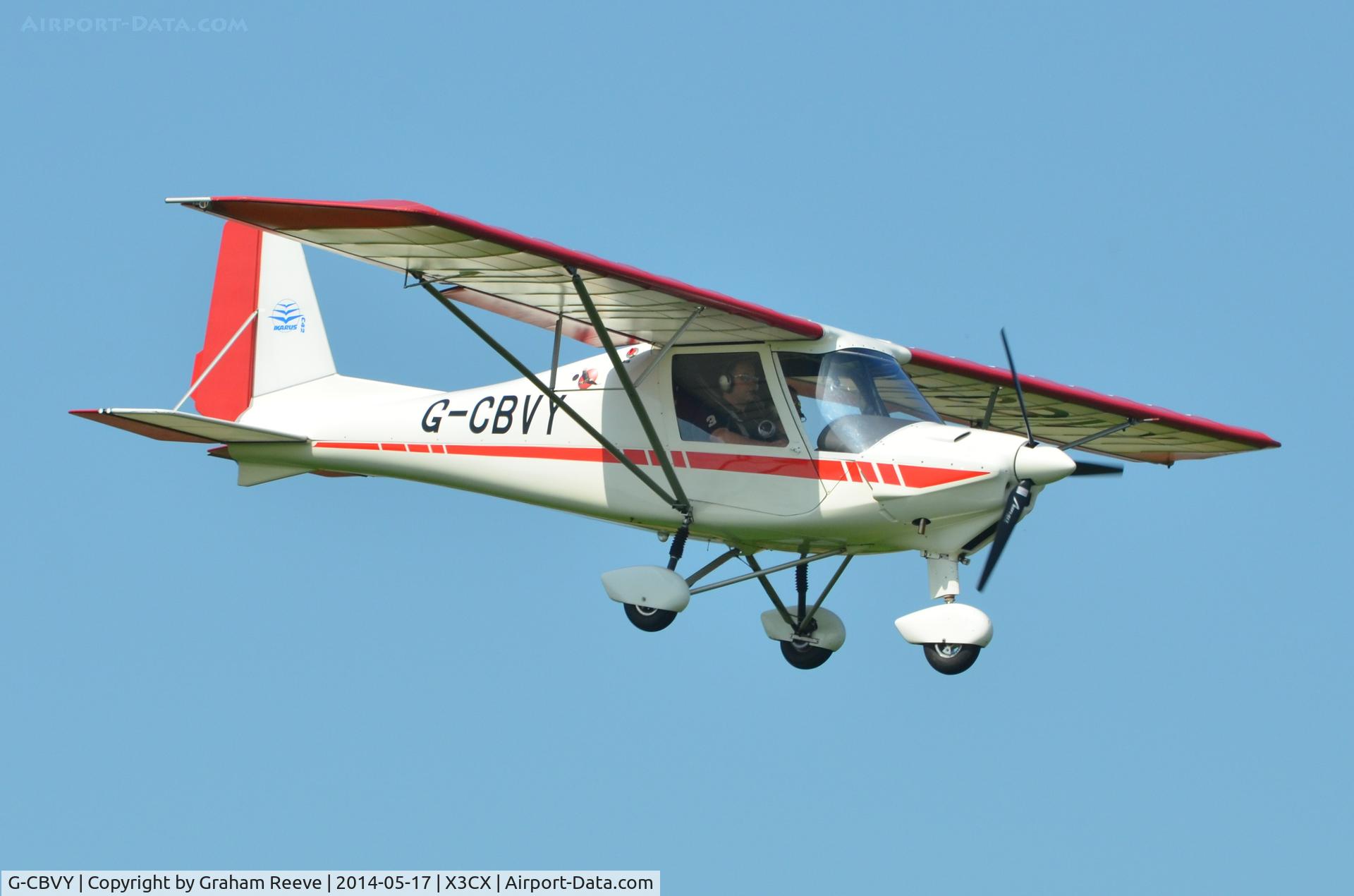 G-CBVY, 2002 Comco Ikarus C42 FB UK C/N PFA 322-13835, About to land at Northrepps.