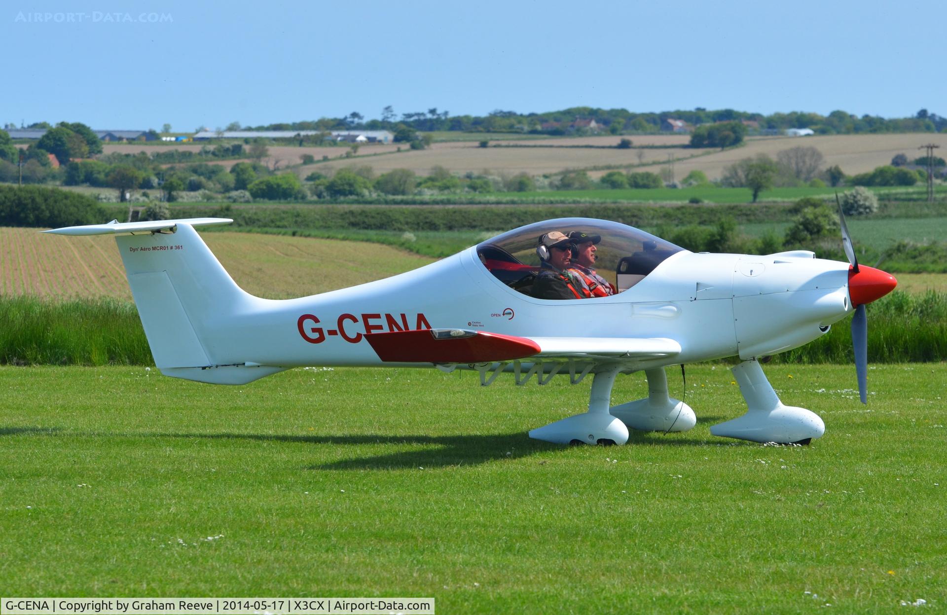 G-CENA, 2007 Dyn'Aero MCR-01 ULC Banbi C/N PFA 301B-14640, Just landed.