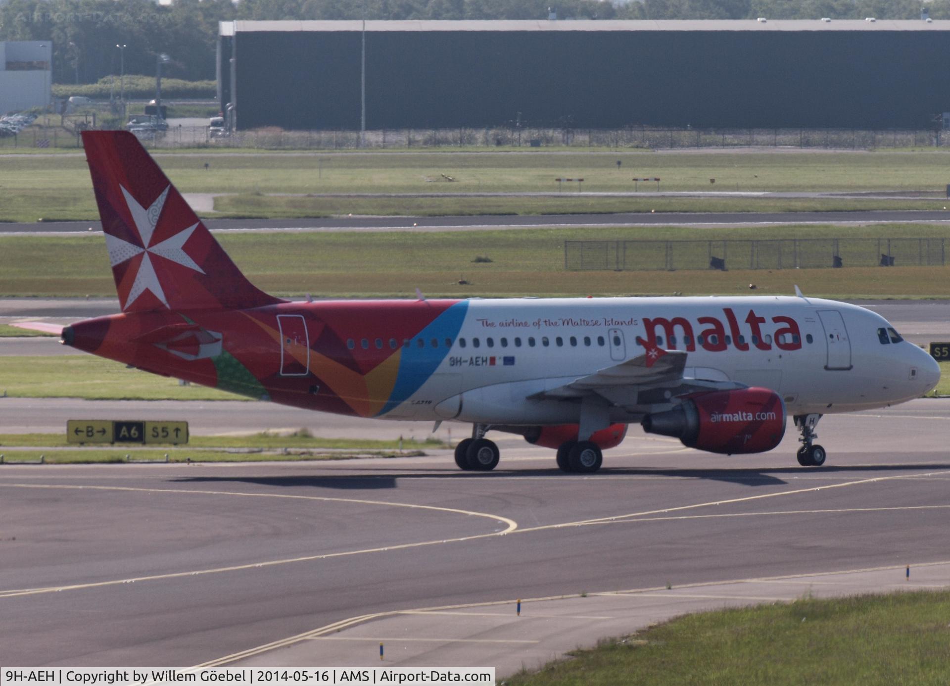 9H-AEH, 2004 Airbus A319-111 C/N 2122, Taxi to the gate of Schiphol Airport
