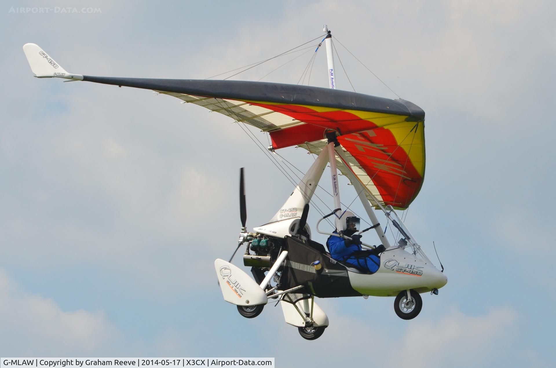 G-MLAW, P&M Aviation Quik GT450 C/N 8310, About to land at Northrepps.