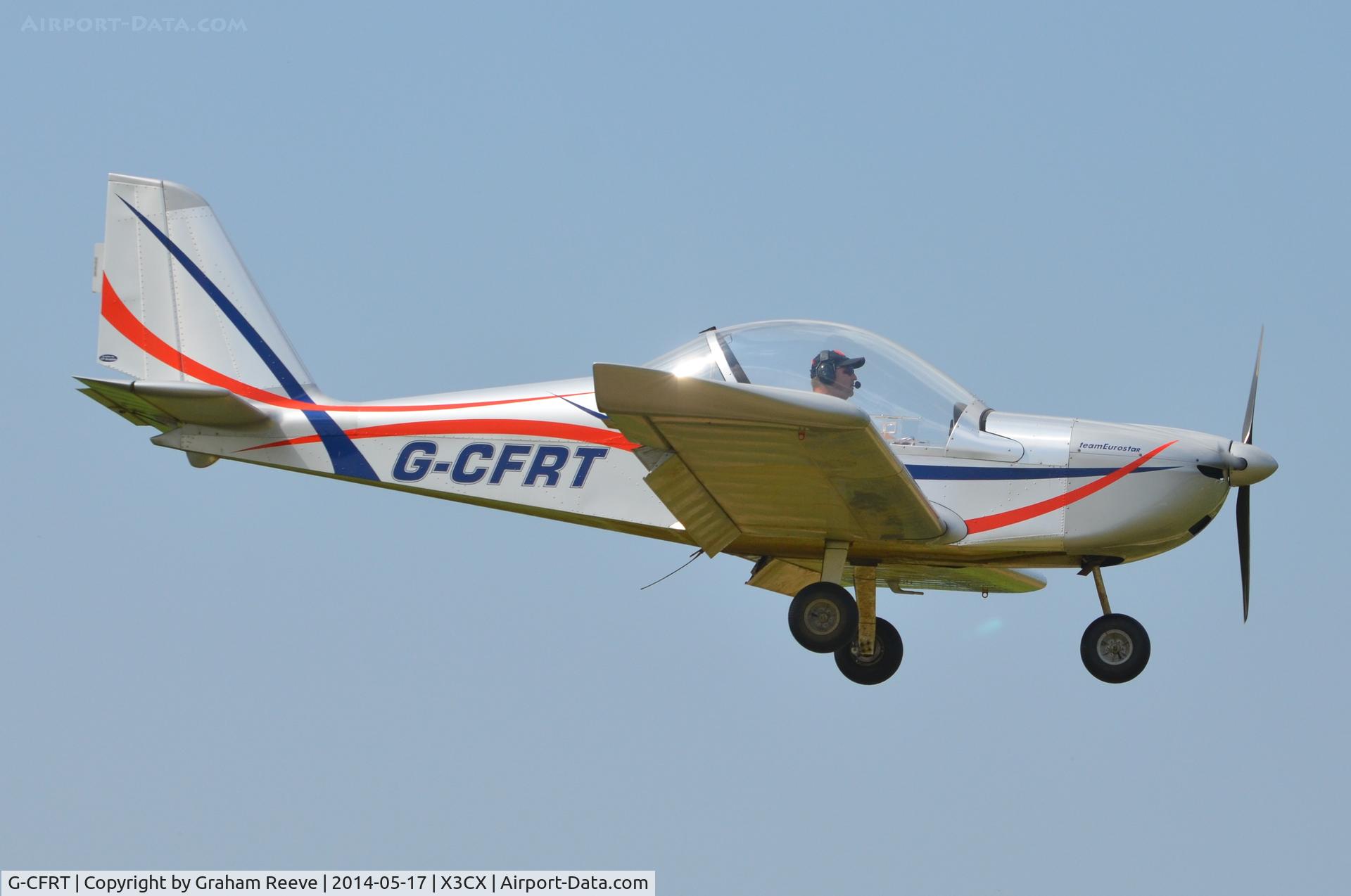 G-CFRT, 2008 Cosmik EV-97 TeamEurostar UK C/N 3224, About to land at Northrepps.