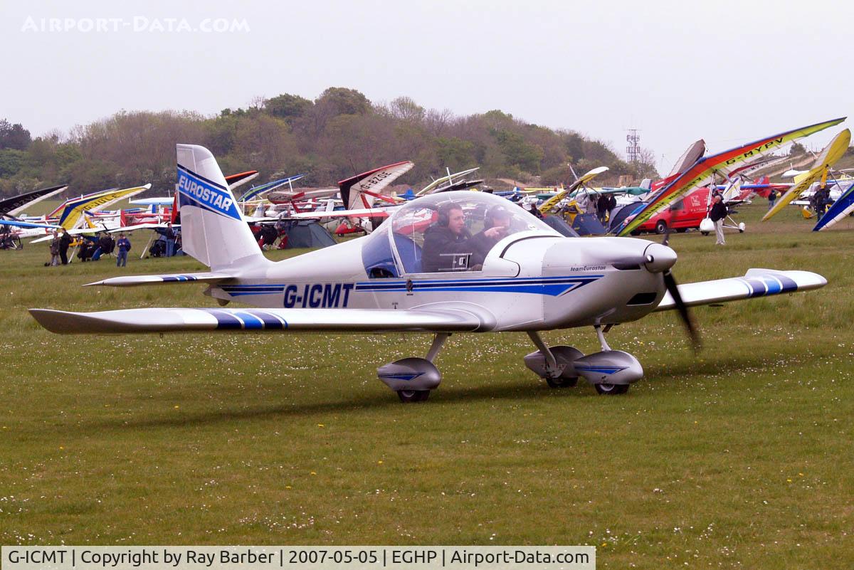 G-ICMT, 2006 Aerotechnik EV-97 Eurostar C/N PFA 315-14598, Evektor EV-97 Eurostar [PFA 315-14598] Popham~G 05/05/2007