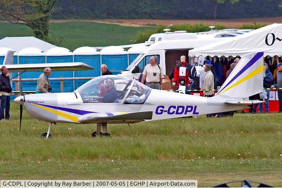 G-CDPL, 2005 Cosmik EV-97 TeamEurostar UK C/N 2207, Evektor EV-97 Eurostar [2004-2207] Popham~G 05/05/2007
