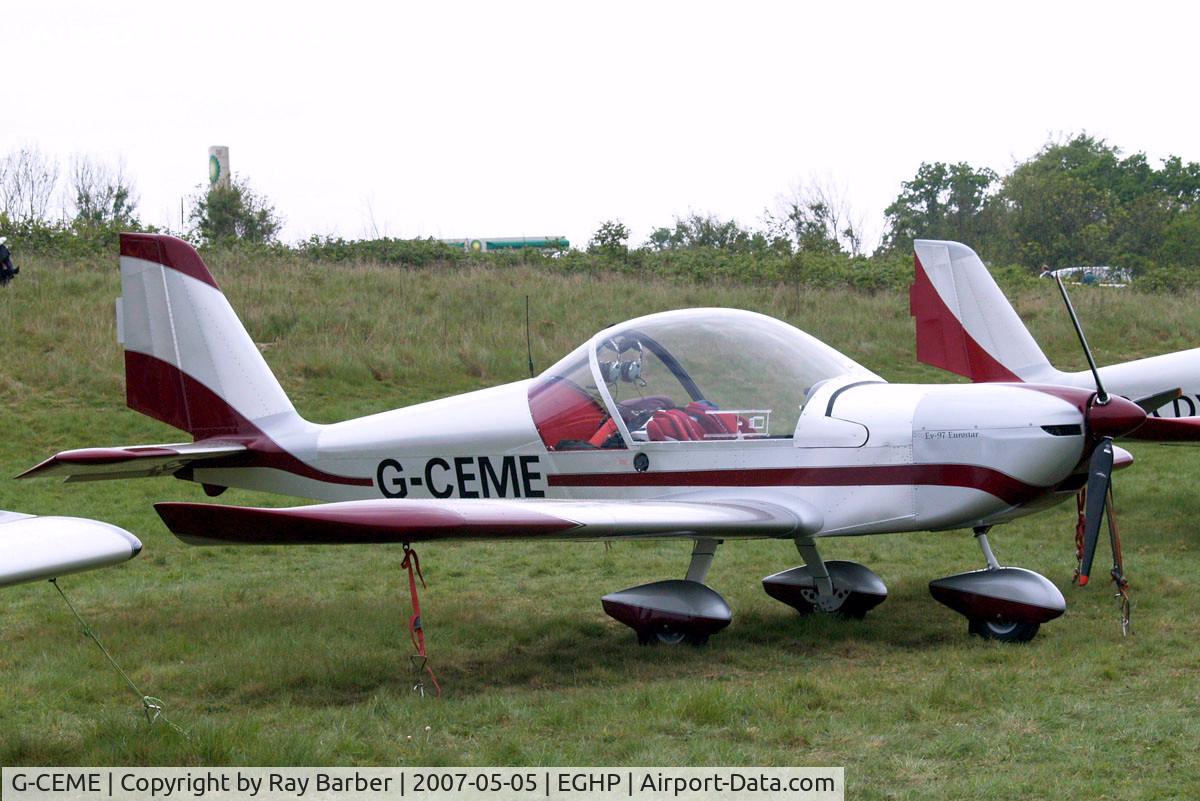 G-CEME, 2007 Aerotechnik EV-97 Eurostar C/N PFA 315-14632, Evektor EV-97 Eurostar [PFA 315-14632] Popham~G 05/05/2007