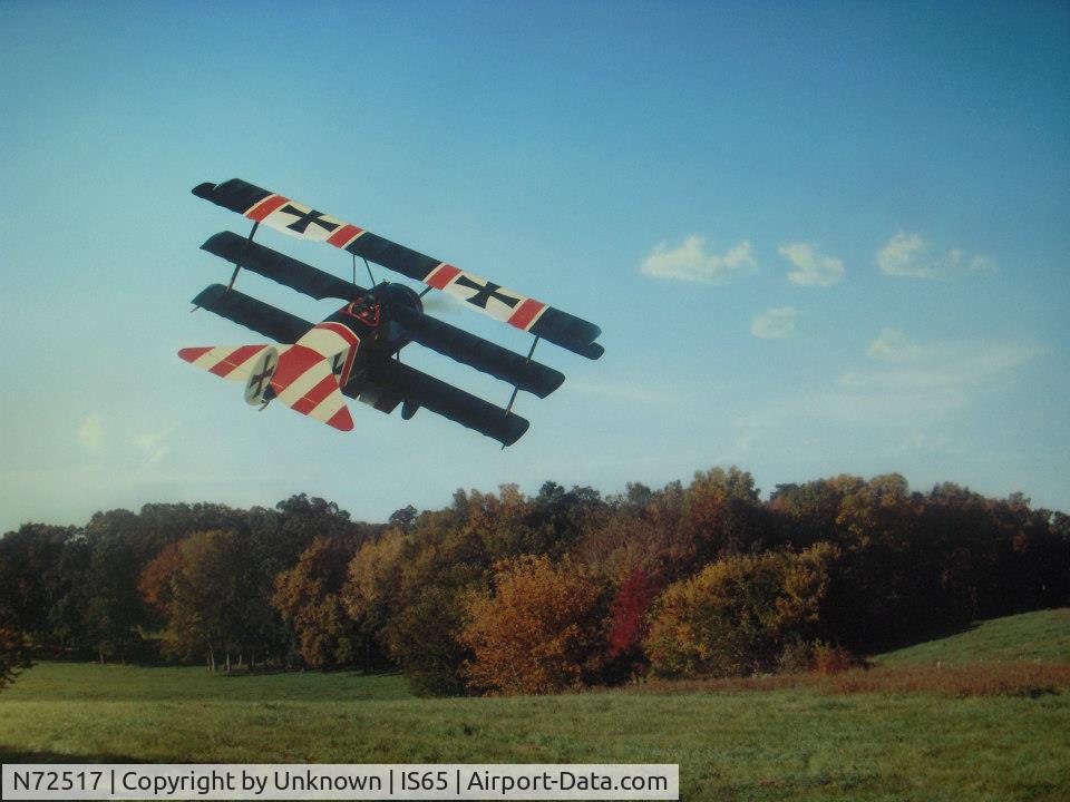 N72517, 1980 Fokker Dr.1 Triplane Replica C/N H-1, Over Sandwich,