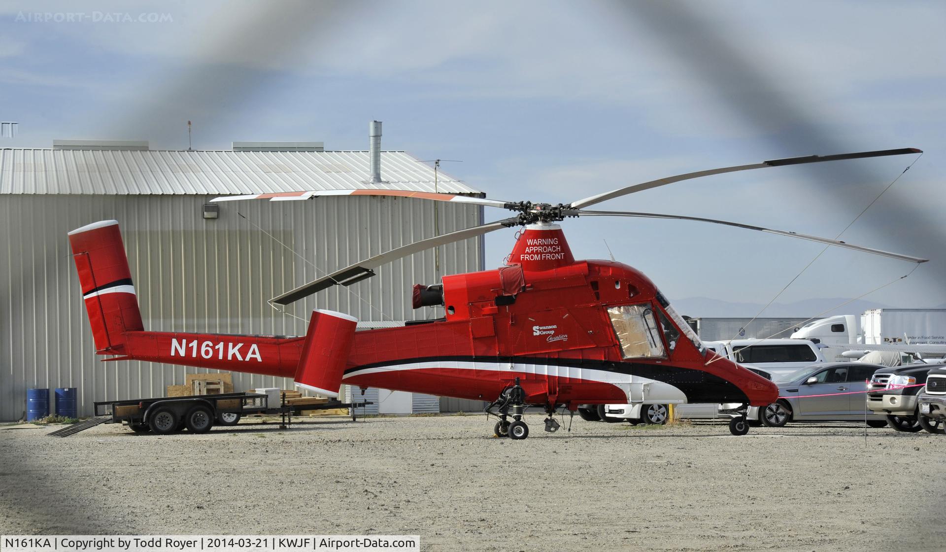 N161KA, 1996 Kaman K-1200 K-Max C/N A94-0016, Sitting at Fox Field Lancaster California