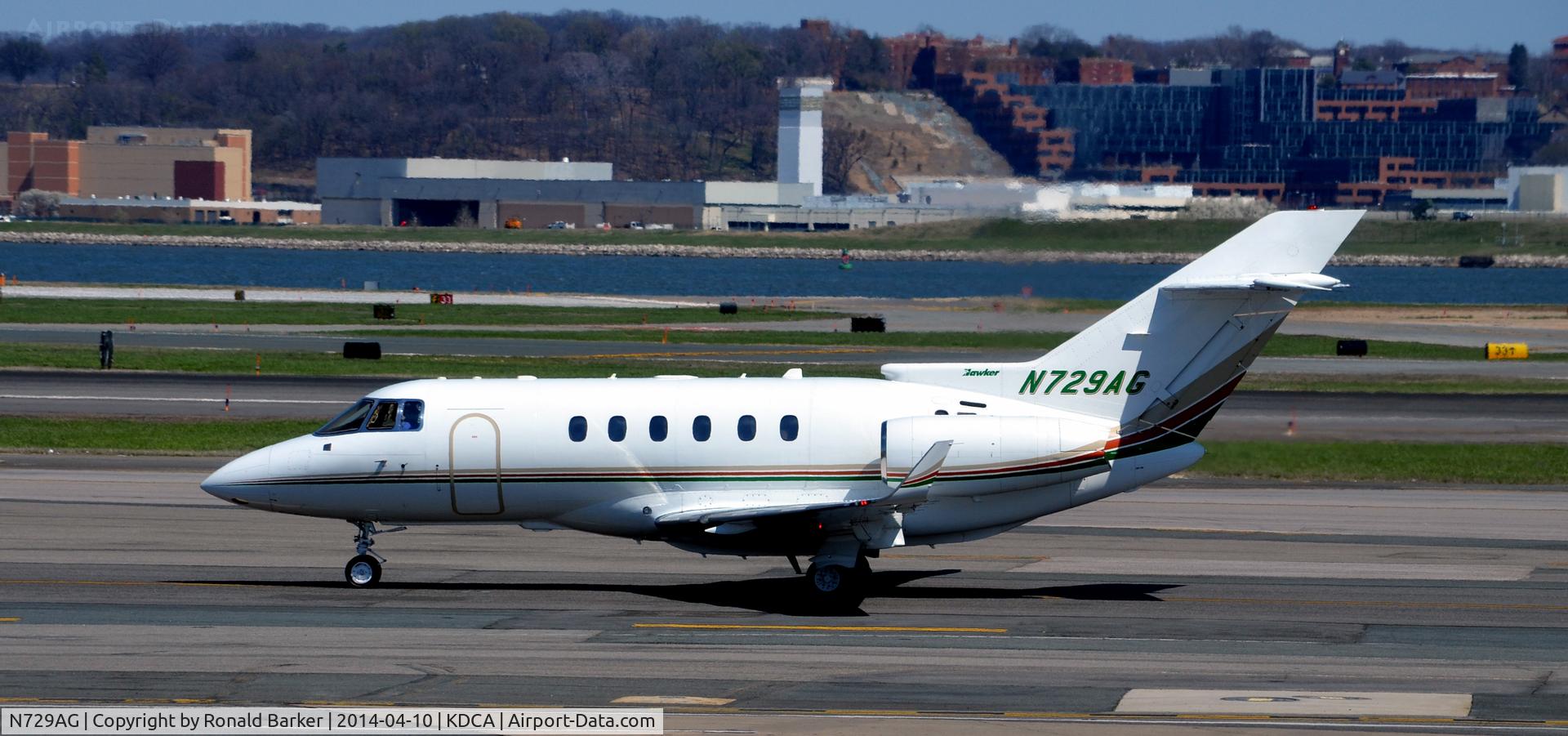 N729AG, 2005 Raytheon Hawker 800XP C/N 258729, Taxi National