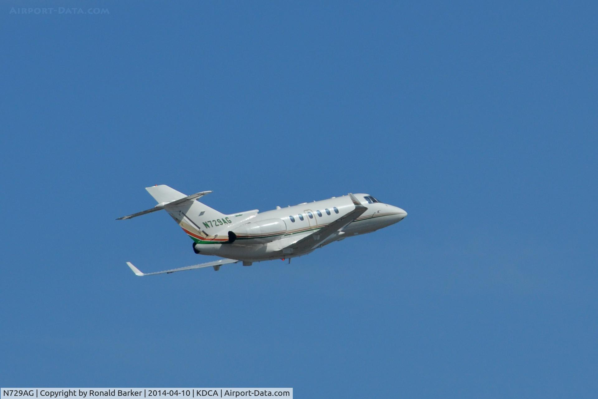 N729AG, 2005 Raytheon Hawker 800XP C/N 258729, Departure National