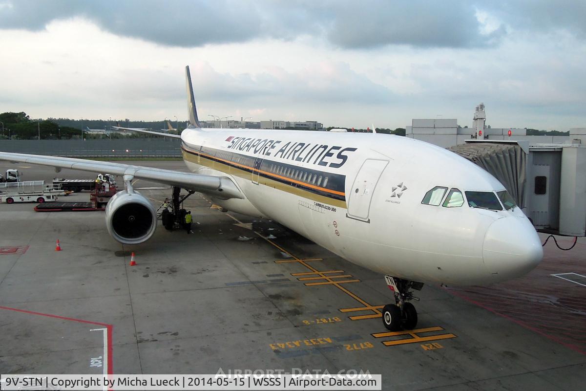 9V-STN, 2010 Airbus A330-343X C/N 1124, Just arrived at Changi