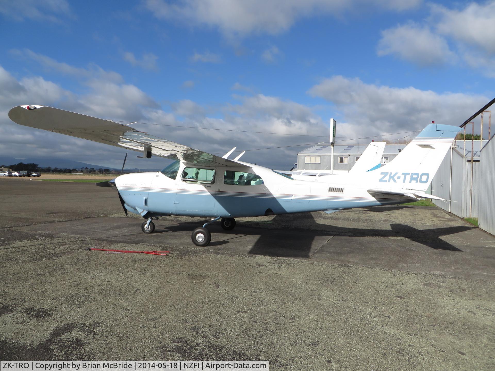 ZK-TRO, Cessna T210R Turbo Centurion C/N 21064918, Cessna T210R. ZK-TRO cn 21064918. Fielding Aerodrome (ICAO NZFI). Image © Brian McBride. 18 May 2014