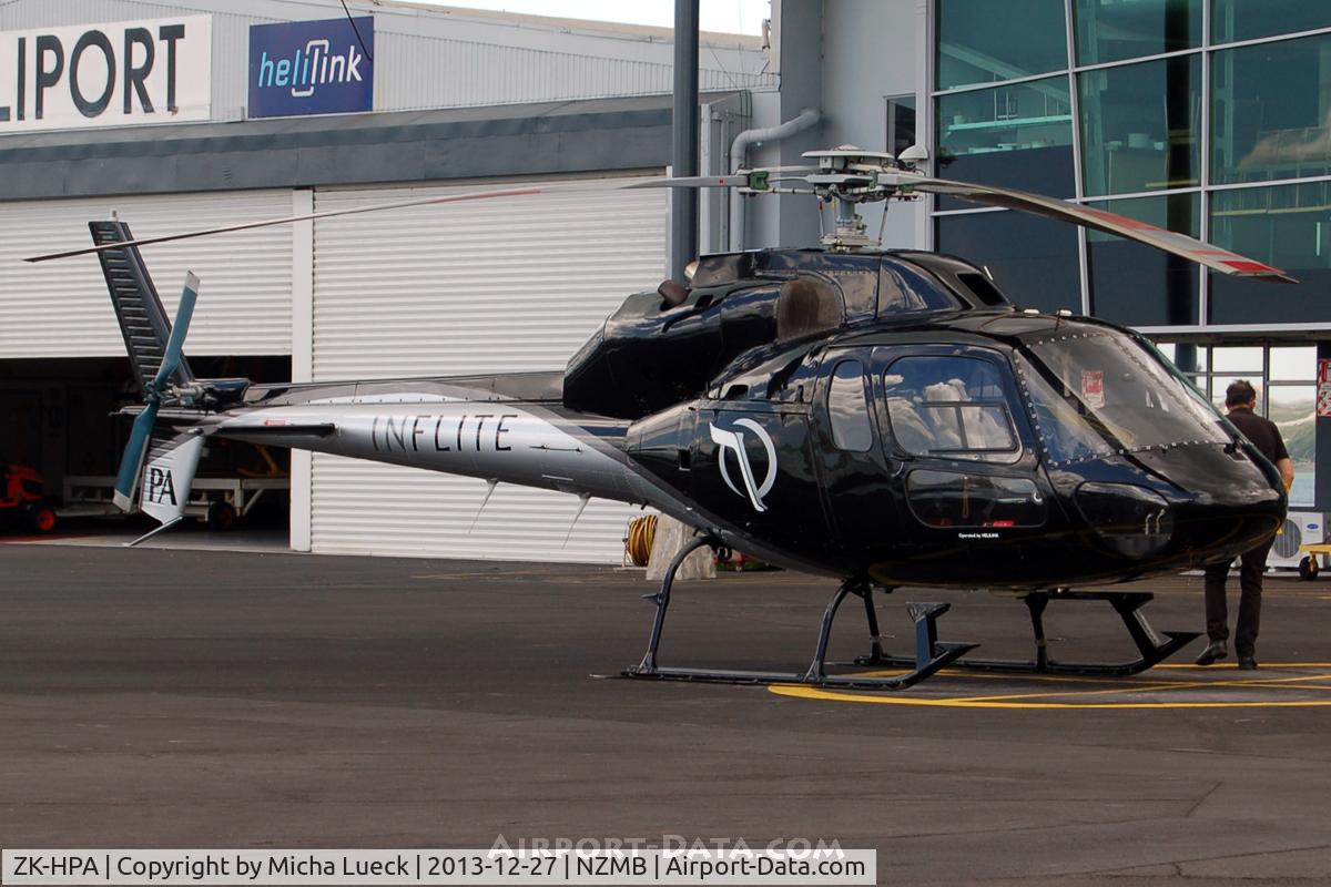 ZK-HPA, Aerospatiale AS-355F-1 Ecureuil 2 C/N 5010, At Mechanics Bay Heliport