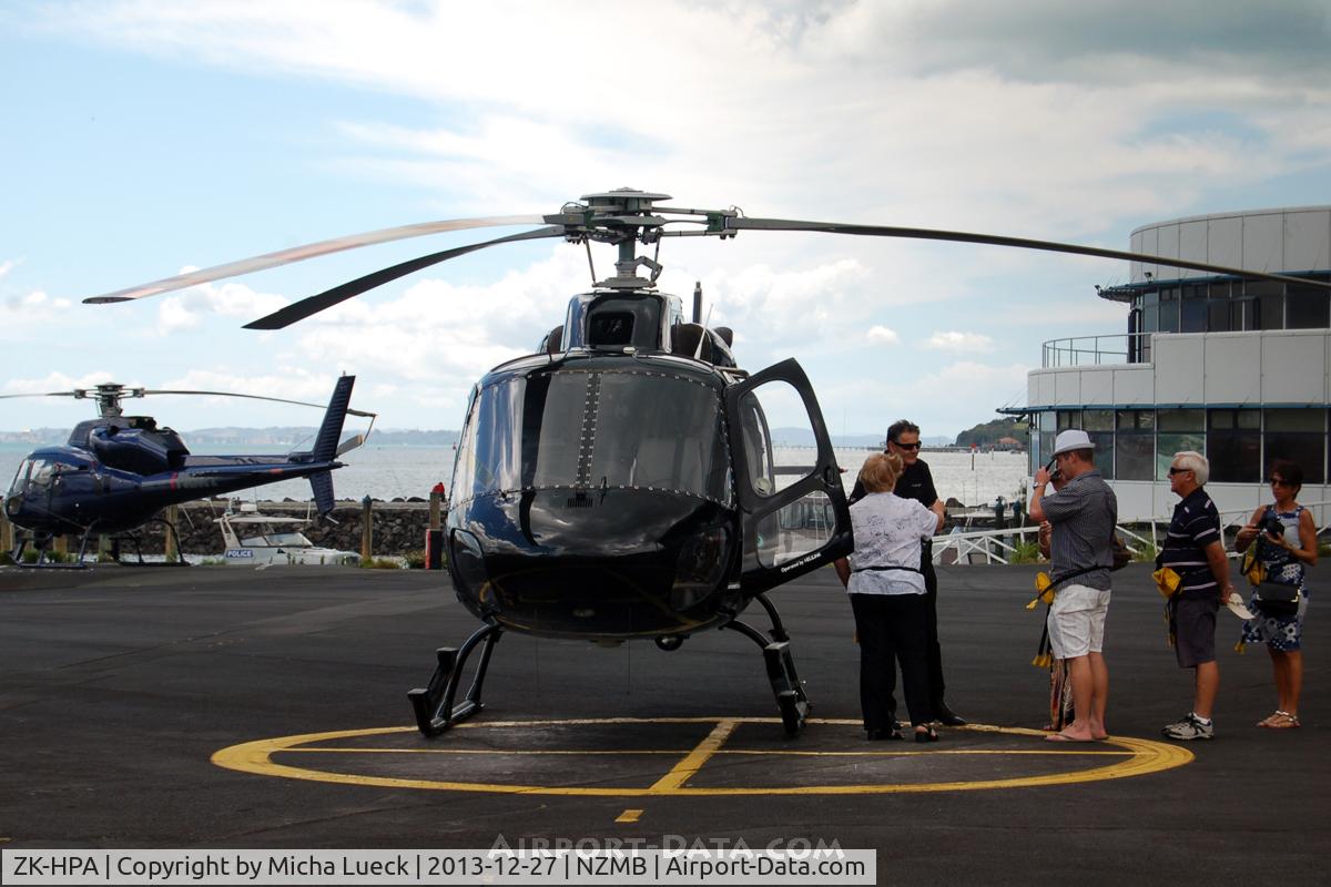 ZK-HPA, Aerospatiale AS-355F-1 Ecureuil 2 C/N 5010, At Mechanics Bay Heliport