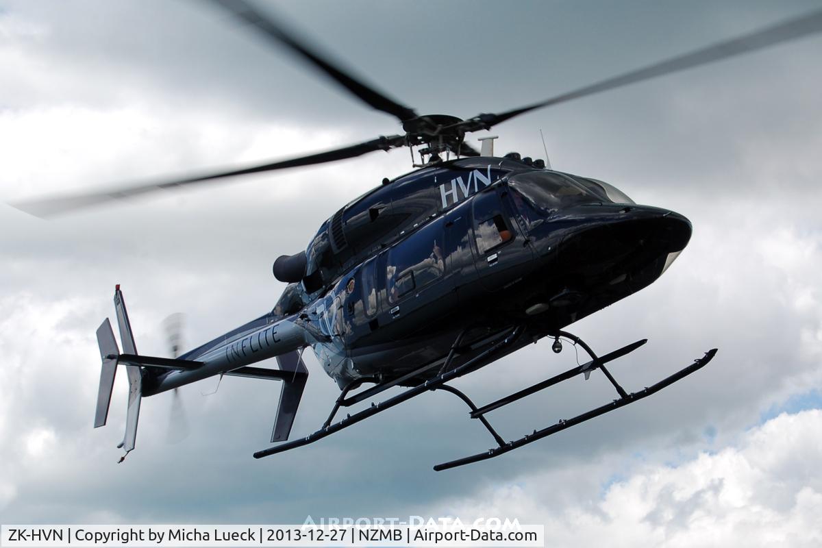 ZK-HVN, Bell 427 C/N 56017, At Mechanics Bay Heliport