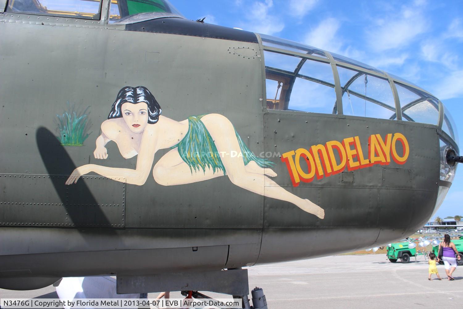 N3476G, 1944 North American B-25J Mitchell C/N 108-33257, B-25 Tondelayo