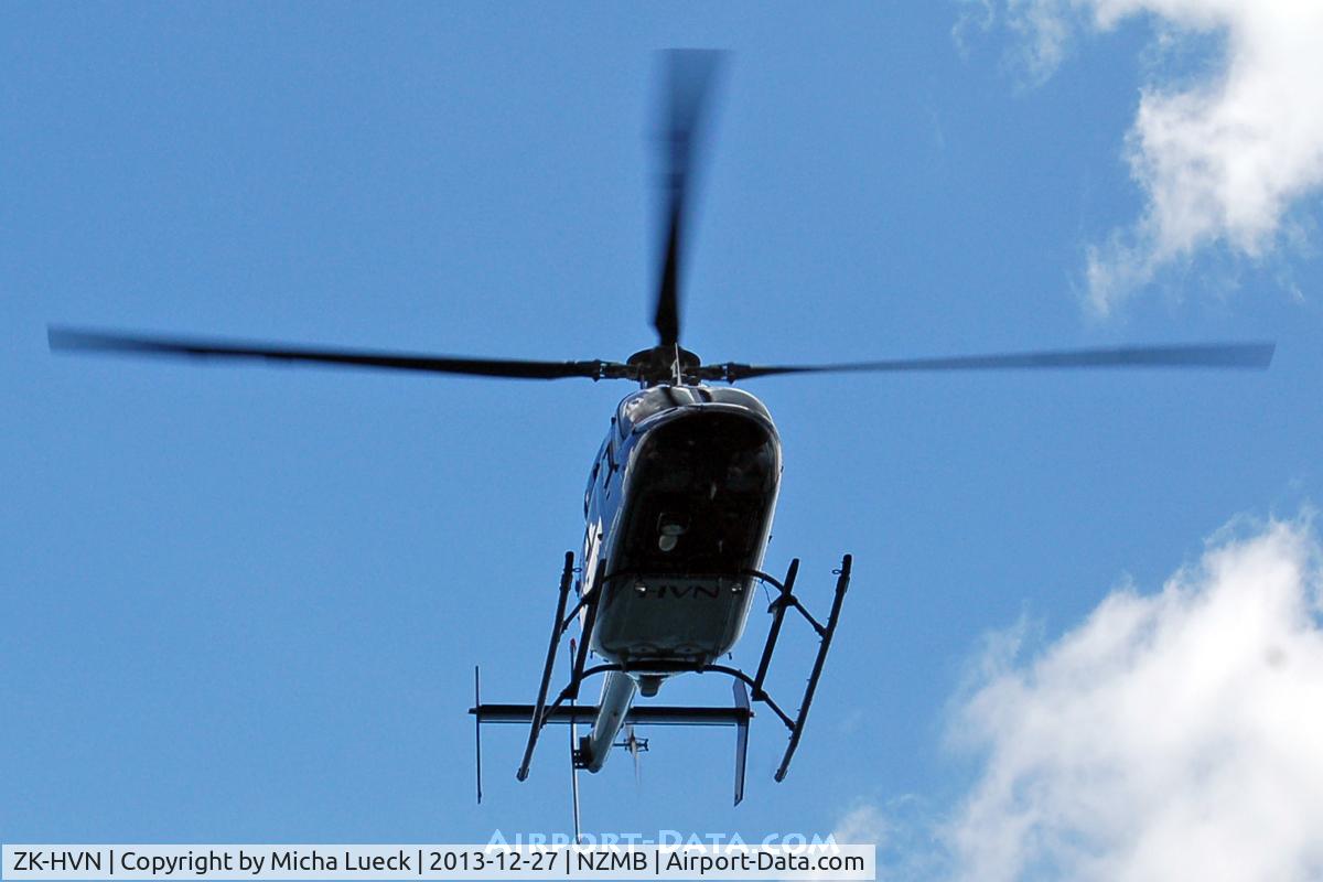 ZK-HVN, Bell 427 C/N 56017, At Mechanics Bay Heliport