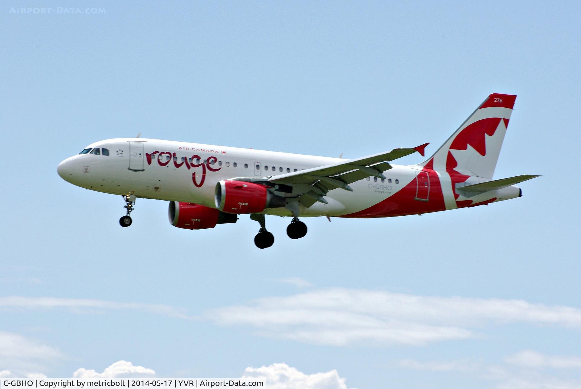 C-GBHO, 1998 Airbus A319-114 C/N 779, Now in Air Canada Rouge colours