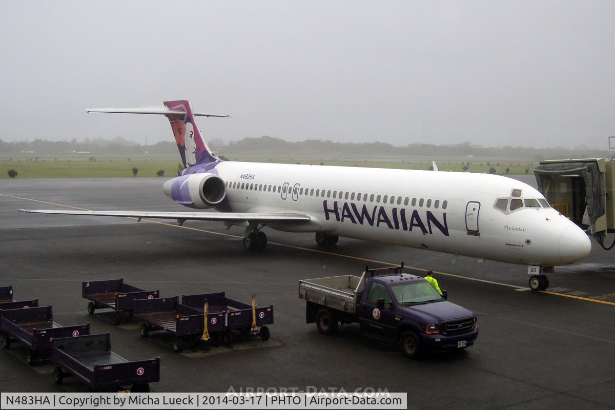 N483HA, 2001 Boeing 717-22A C/N 55128, At Hilo