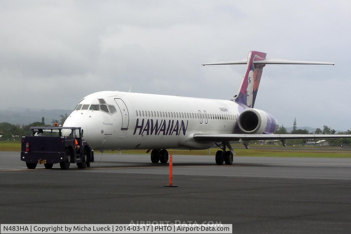 N483HA, 2001 Boeing 717-22A C/N 55128, At Hilo