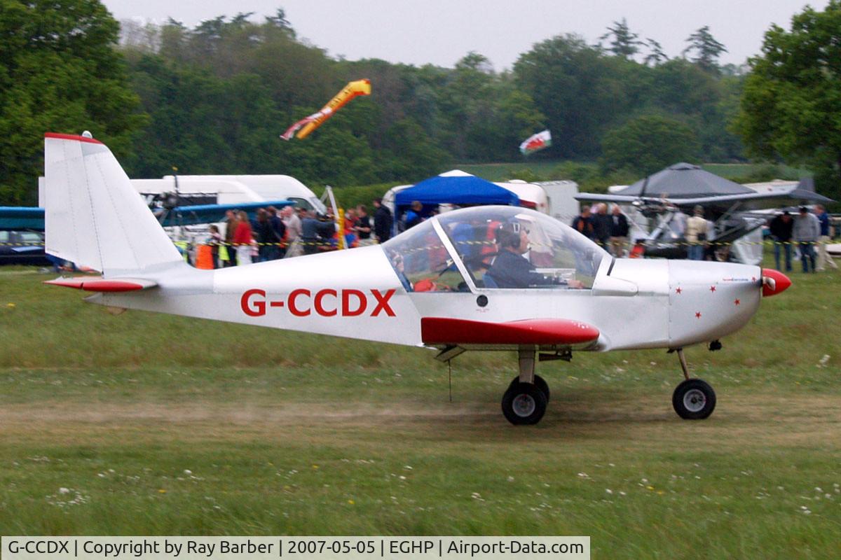 G-CCDX, 2003 Aerotechnik EV-97 Eurostar C/N PFA 315-14013, Evektor EV-97 Team Eurostar [PFA 315-14013] Popham~G 05/05/2007