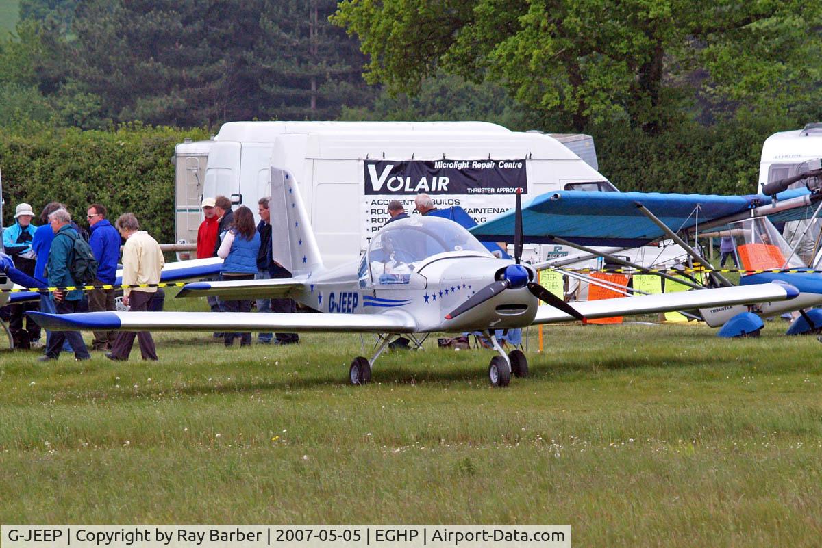 G-JEEP, 2002 Aerotechnik EV-97A Eurostar C/N PFA 315-13888, Evektor EV-97 Eurostar [2001-1154] Popham~G 05/05/2007