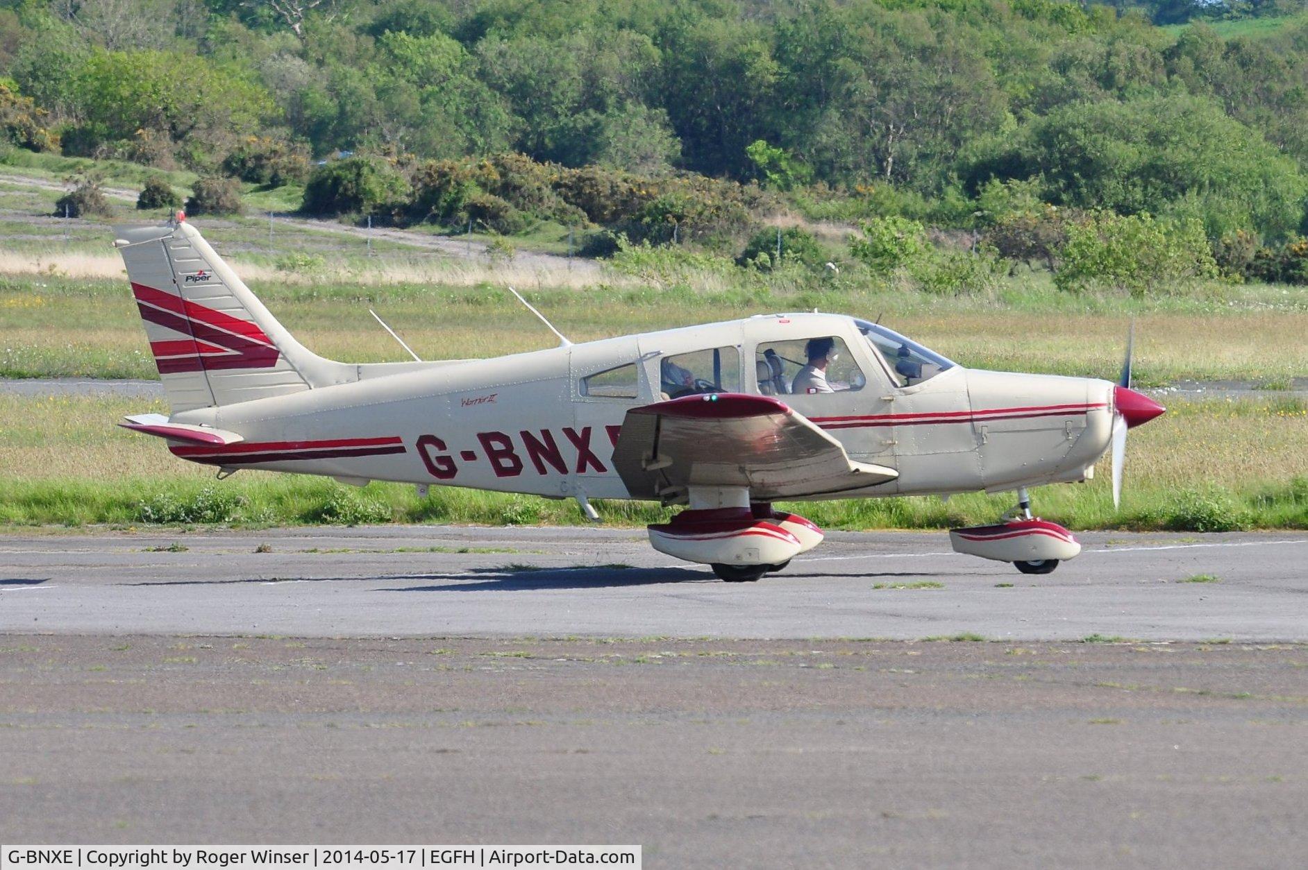 G-BNXE, 1981 Piper PA-28-161 Cherokee Warrior II C/N 28-8116034, Visiting Cherokee Warrior II.Previously registered N8262D