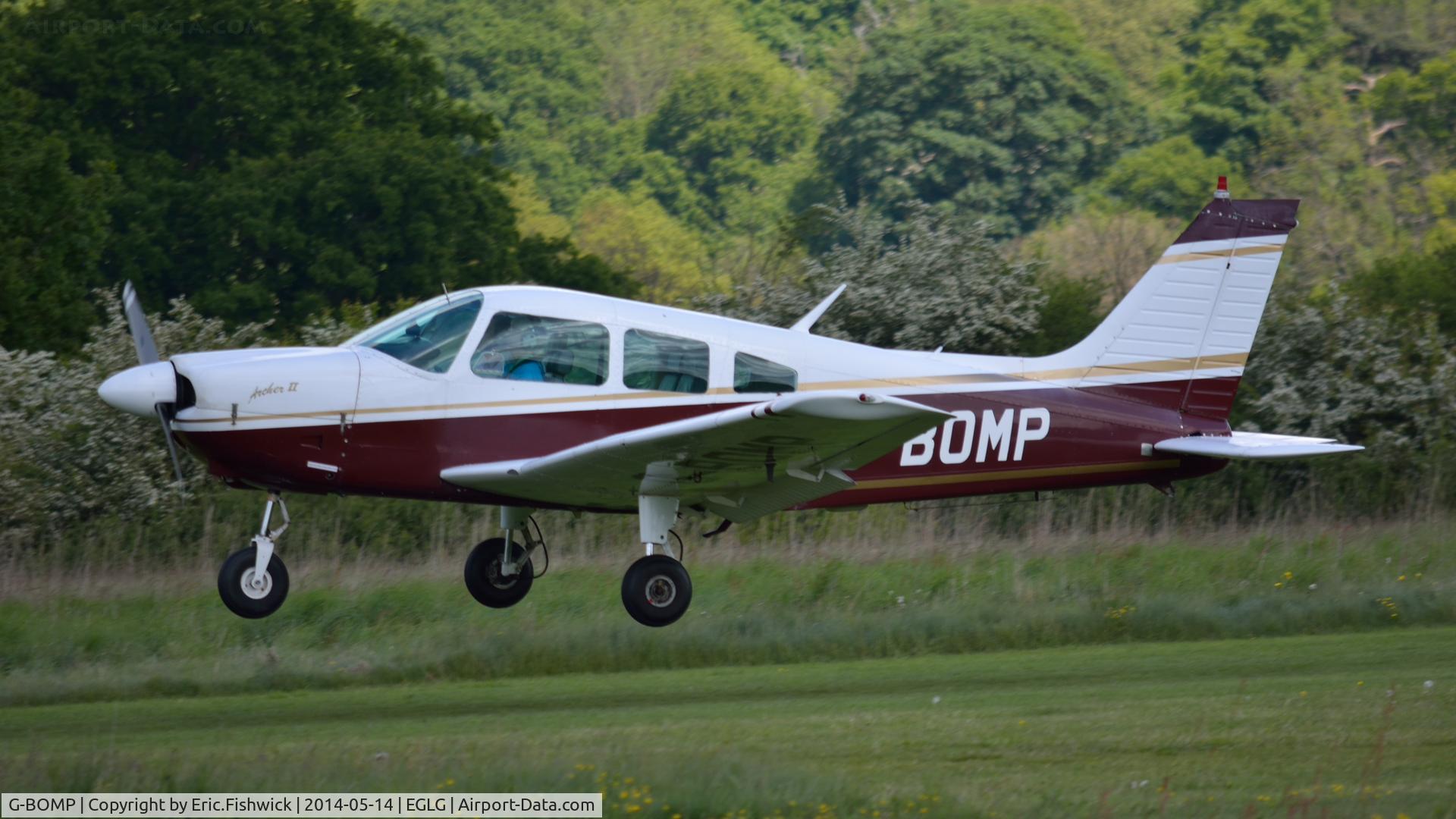 G-BOMP, 1977 Piper PA-28-181 Cherokee Archer II C/N 28-7790249, 3. G-BOMP at Panshanger Airfield.