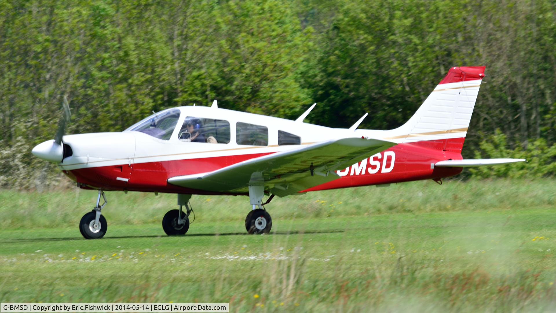 G-BMSD, 1976 Piper PA-28-181 Cherokee Archer II C/N 28-7690070, 3. G-BMSD at Panshanger Airfield.