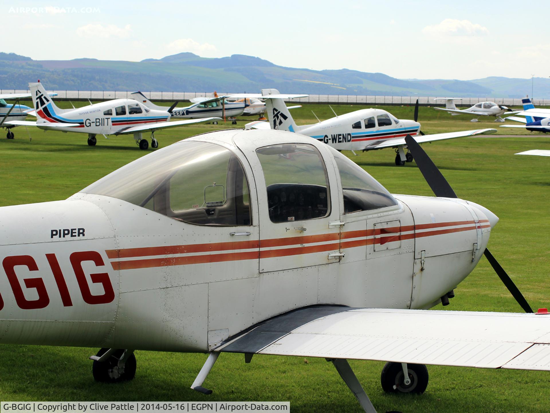 G-BGIG, 1978 Piper PA-38-112 Tomahawk Tomahawk C/N 38-78A0773, a view of the GA park