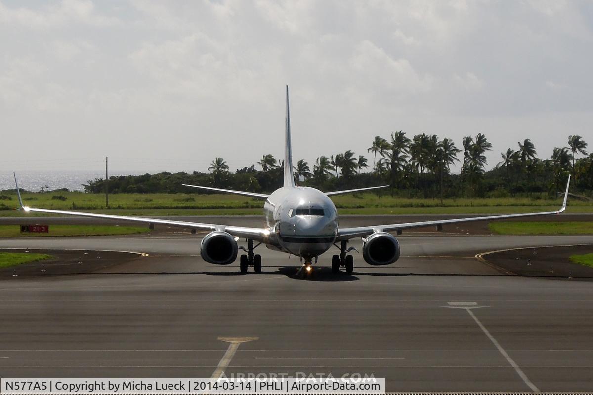 N577AS, 2007 Boeing 737-890 C/N 35186, At Lihue