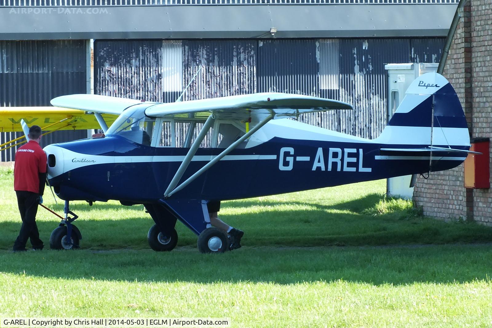 G-AREL, 1960 Piper PA-22-150 Caribbean C/N 22-7284, White Waltham resident