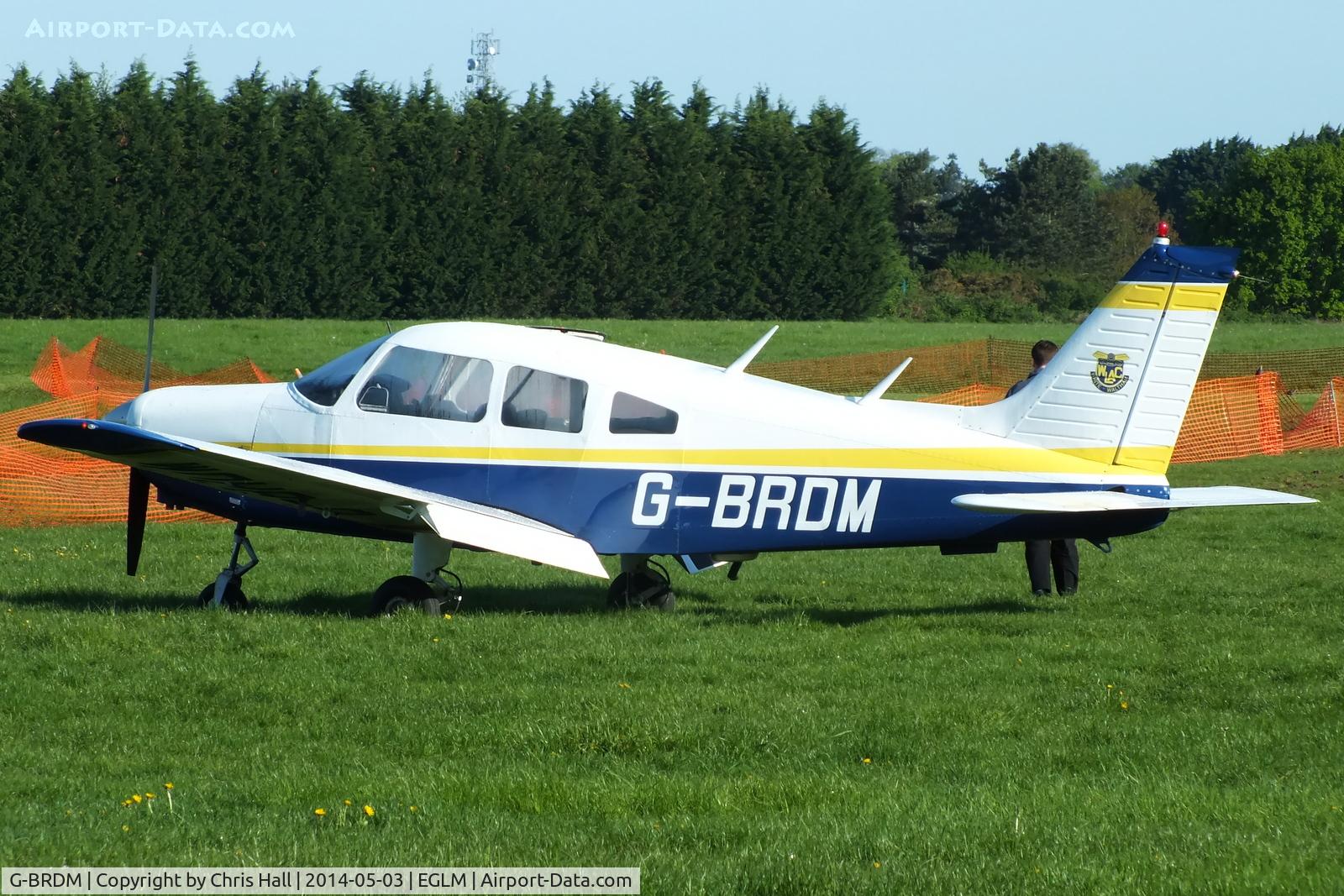 G-BRDM, 1977 Piper PA-28-161 Cherokee Warrior II C/N 28-7716004, White Waltham resident