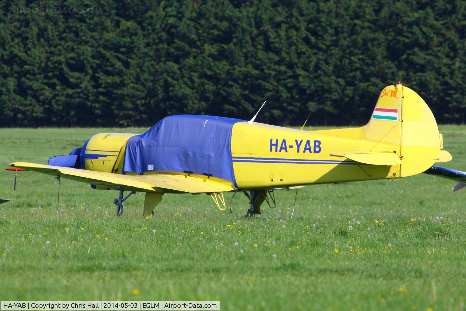 HA-YAB, 1999 Yakovlev Yak-18T C/N 12-35, White Waltham resident