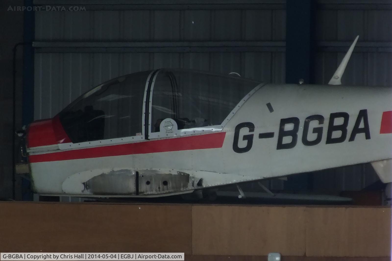G-BGBA, 1978 Robin R-2100A C/N 133, fuselage stored in a hangar at Staverton