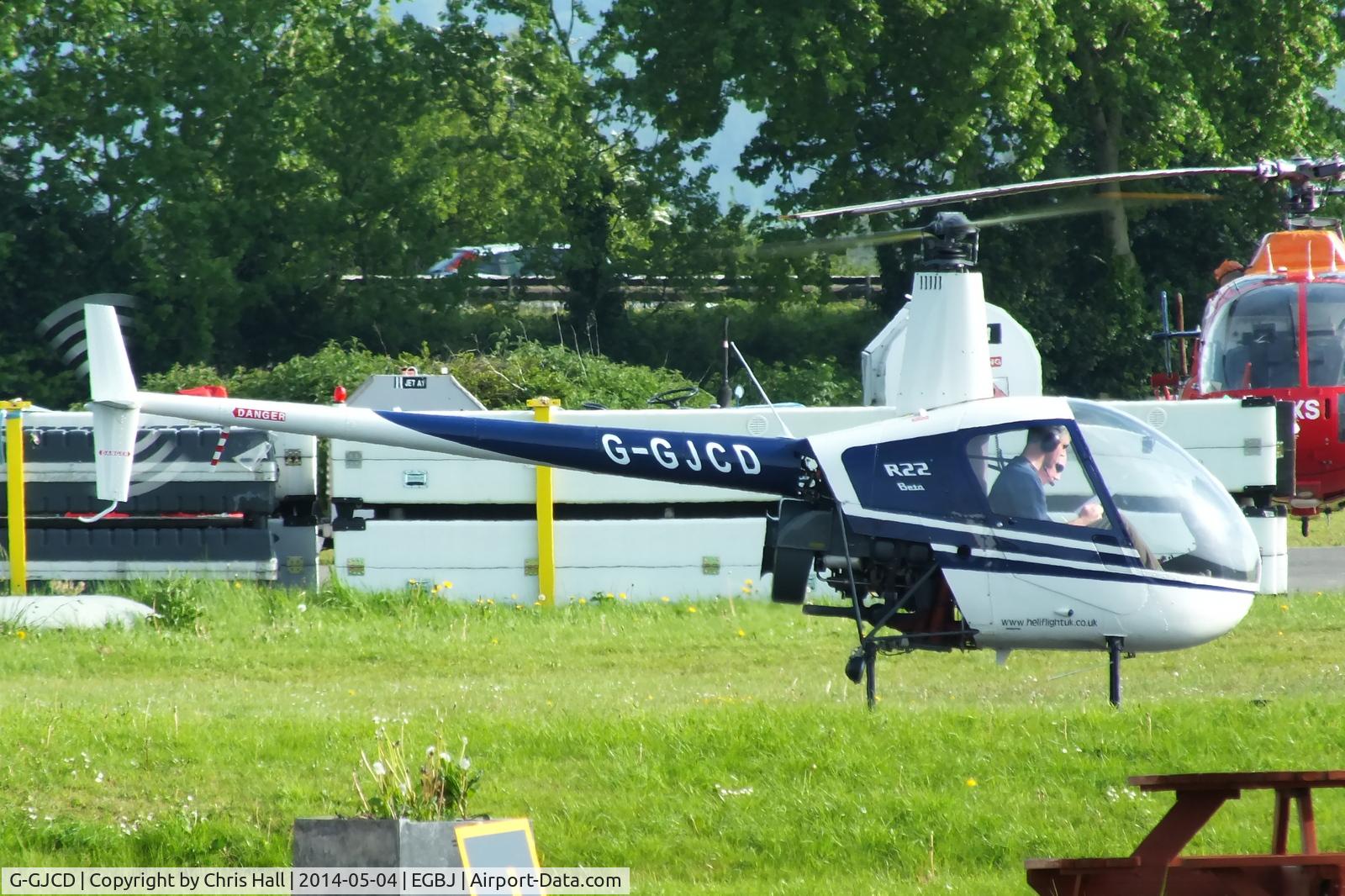 G-GJCD, 1989 Robinson R22 Beta C/N 0966, at Staverton