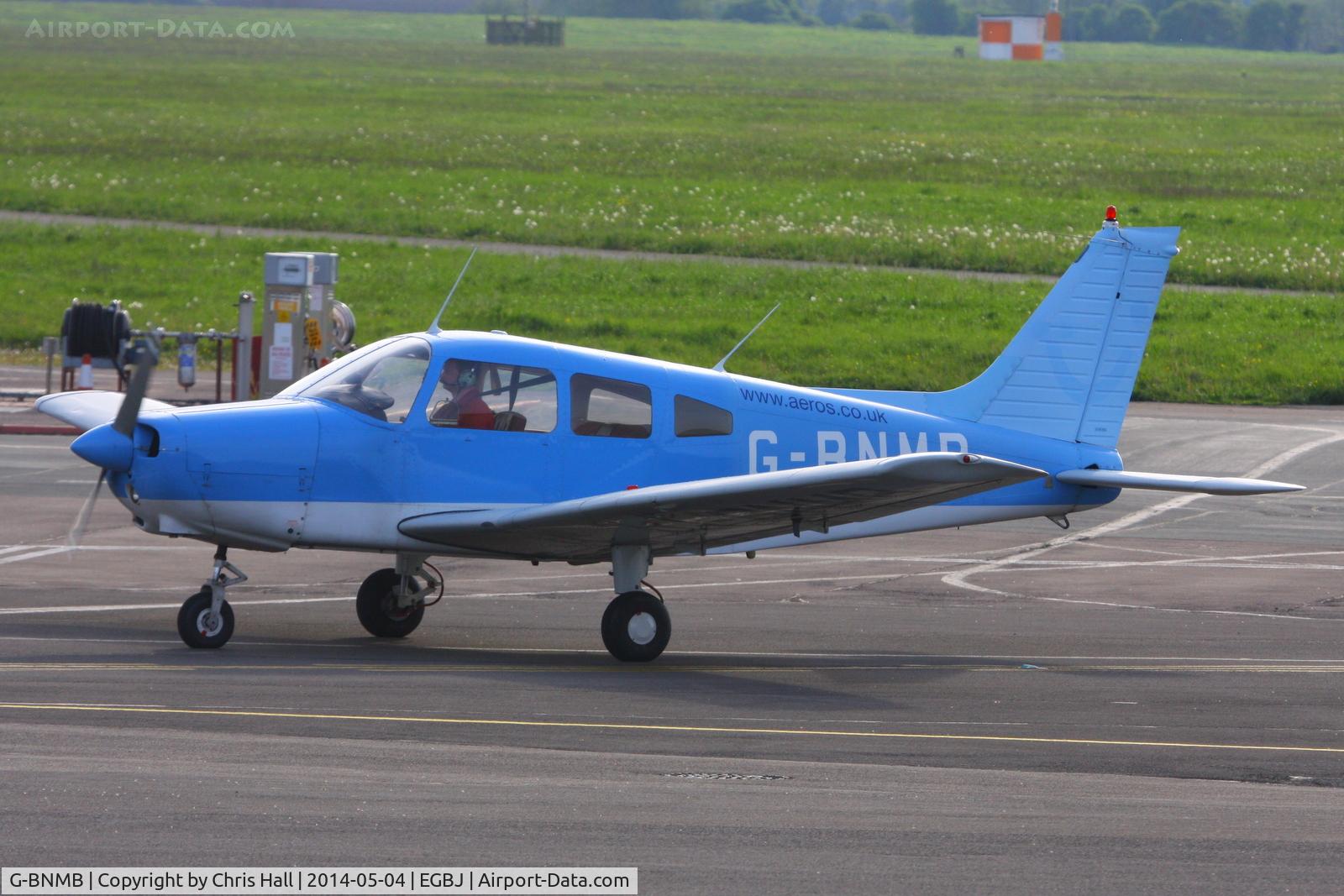 G-BNMB, 1976 Piper PA-28-151 Cherokee Warrior C/N 28-7615369, at Staverton