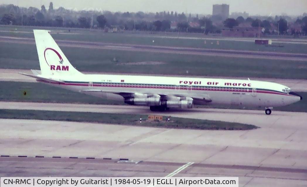 CN-RMC, 1968 Boeing 707-351C C/N 19774, LHR on a Saturday afternoon