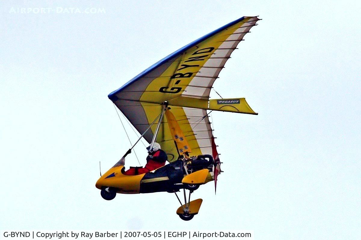 G-BYND, 1999 Pegasus Quantum 15 C/N 7546, Solar Wings Pegasus Quantum 15-912 [7546] Popham~G 05/05/2007
