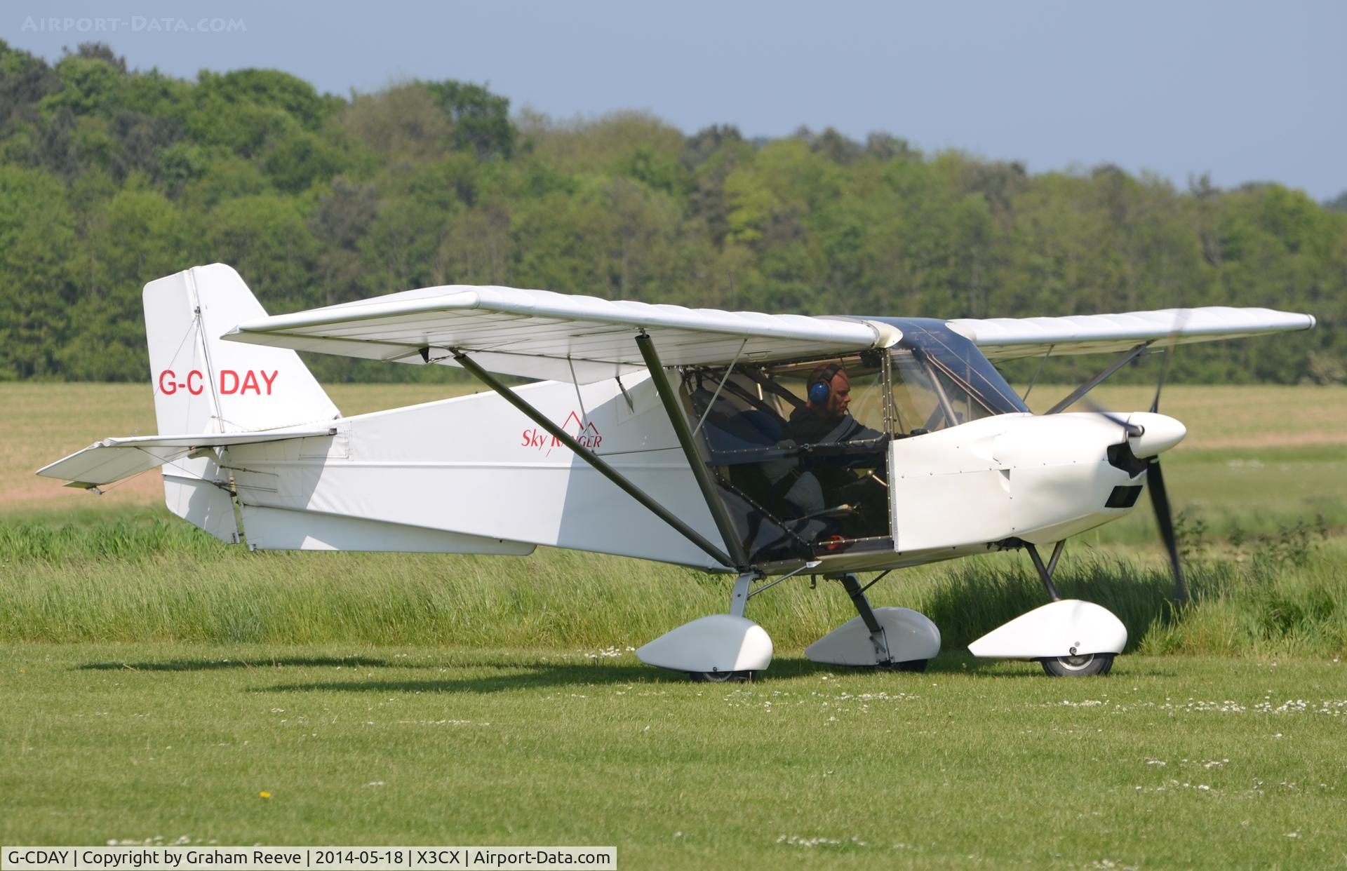 G-CDAY, 2004 Best Off Skyranger 912(2) C/N BMAA/HB/394, About to depart.