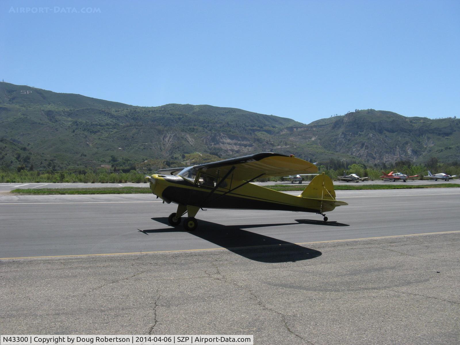 N43300, 1946 Taylorcraft BC12-D C/N 6959, 1946 Taylorcraft BC12-D TWOSOME, Continental A&C65 65 Hp, taxi to Rwy 22