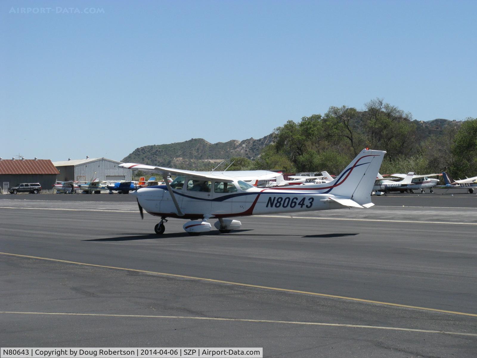 N80643, 1976 Cessna 172M C/N 17266687, 1976 Cessna 172M SKYHAWK, Lycoming O-320-E2D 150 Hp, taxi