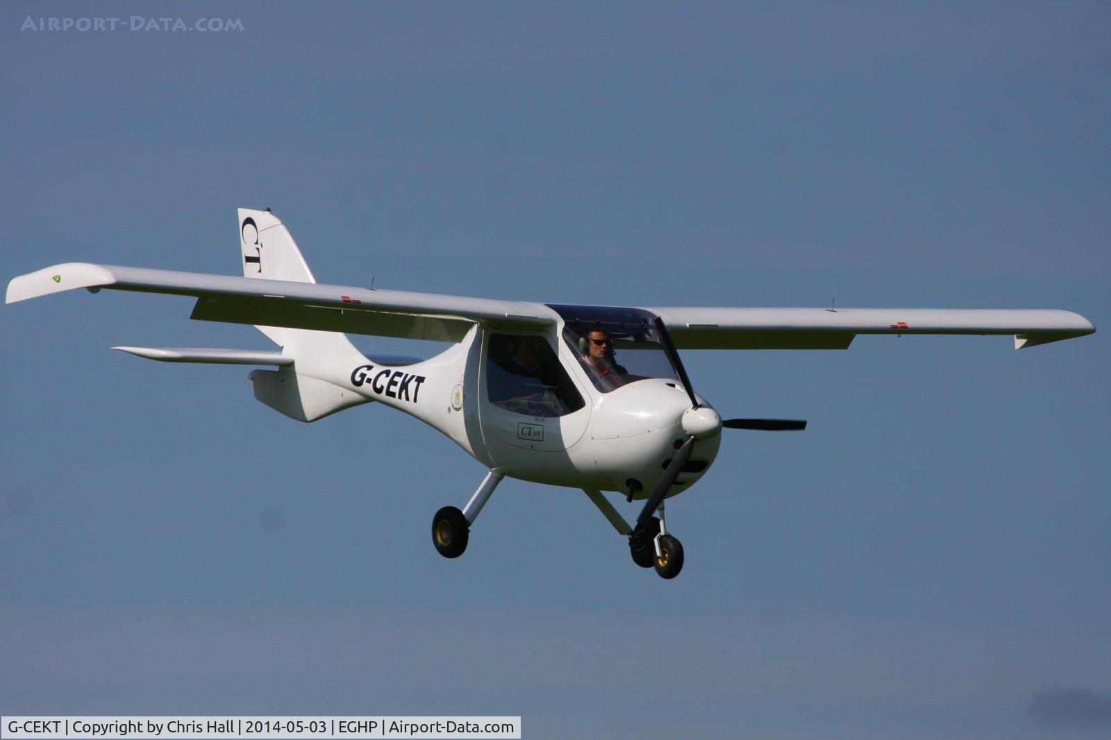 G-CEKT, 2007 Flight Design CTSW C/N 8272, at the 2014 Microlight Trade Fair, Popham