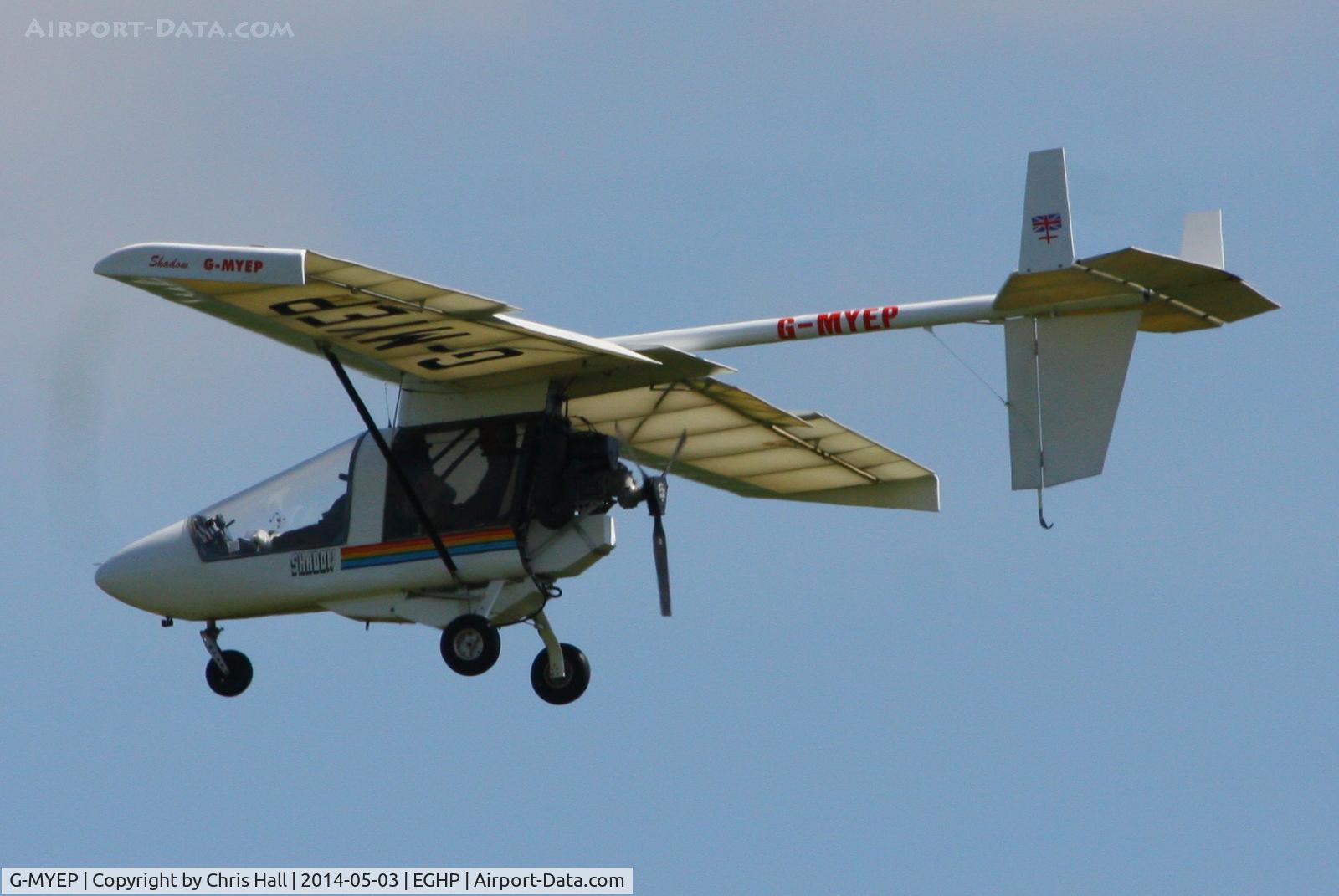 G-MYEP, 1992 CFM Shadow Series CD C/N K205, at the 2014 Microlight Trade Fair, Popham