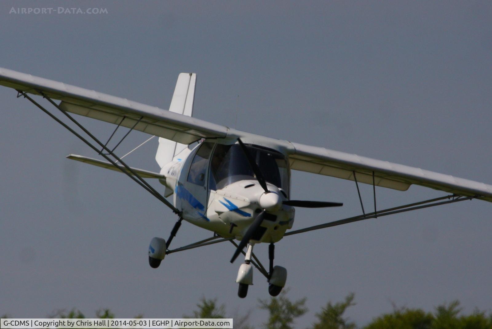 G-CDMS, 2005 Comco Ikarus C42 FB80 C/N 0506-6689, at the 2014 Microlight Trade Fair, Popham